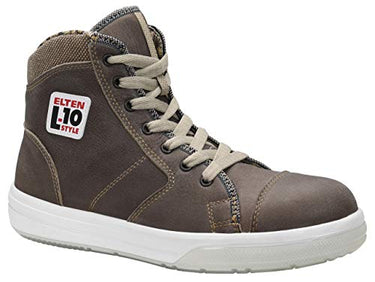 ELTEN Sicherheitsschuhe EMOTION ESD S3, Damen und Herren, Leder, Stahlkappe, leicht, sportlich, Braun, im Sale